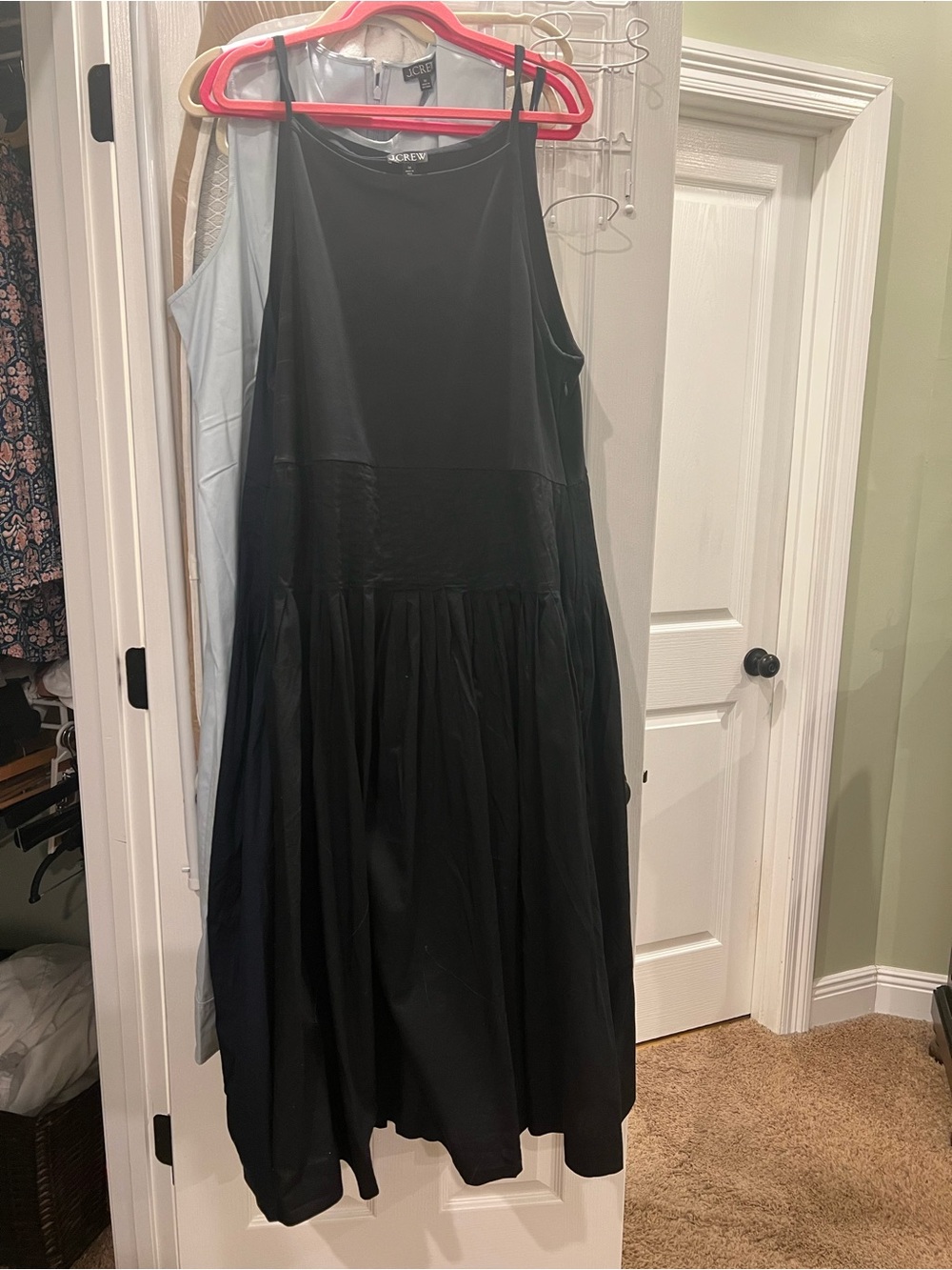 J. Crew 3X Black Sleeveless Maxi Drop-Waist Dress